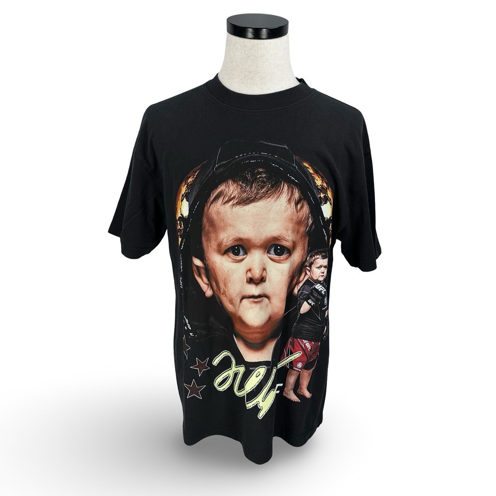 UFC Hasbulla Magomedov Graphic T-Shirt Mens Medium Black Short Sleeve MMA Tee
