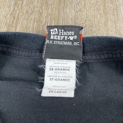 Harley Davidson T Shirt Work Sucks It’s Time To Ride Y2K Men’s 2XL Hanes Beefy T