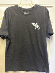 Liquid Death “Bottle Slaughter” / Death to Plastic Grim Reaper Black Tee – XL