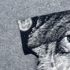 Liquid Blue Shirt Mens Extra Large Black Wolf Moon Double Sided Graphic Tee