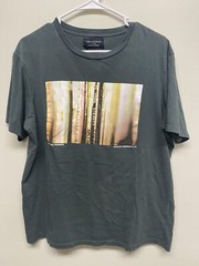 Cotton On x T-bar Jelly a True Story Vinyl shirt Mens Green Collab Used Large