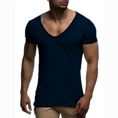 2026 New Men’s T Shirt Fashion Chicken Heart V Collar Recreation.