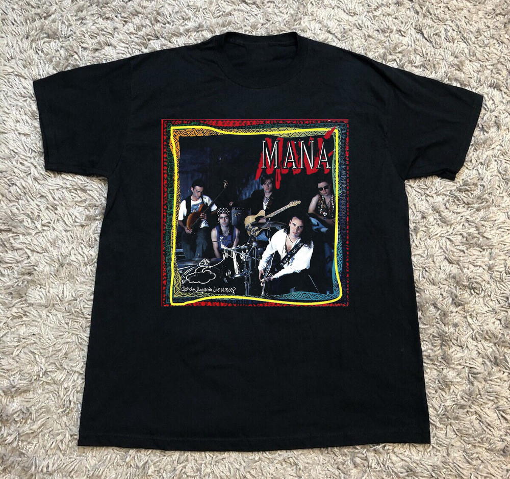 Trend! Maná band Black Cotton Shirt Full size S-5XL Unisex BS672