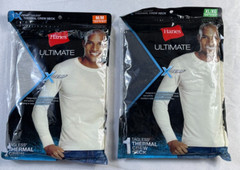 Men’s Hanes Ultimate X-Temp Thermal Crew Neck Long Sleeve Tagless NEW BJ