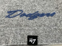 Brooklyn Dodgers Gray Heavyweight Henley 47 Brand Shirt Mens XL Embroidered
