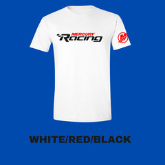 Mercury Racing Outboards Boating Mercruiser T-Shirt With FREE Vinyl Decal L@@K!