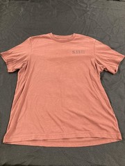 5.11 Shirt Mens Medium Red No Rucks Given Skeleton Tactical Graphic Tee Top