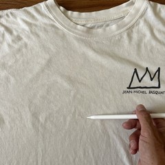 Jean Michel Basquiat Size Adult XXL (Fit M-L) Slightly Smaller T-Shirt Natural