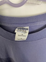 Vtg Texas Flag Men T-Shirt XL Light Purple / Teal Graphic Tee Men’s X Large