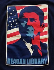 Ronald Reagan Presidential Library T-Shirt, Blue, Size XXL