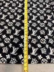Louis Vuitton Monogram All Over Print T-Shirt Black White XXL Made France
