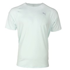 PUMA Run Cloudspun Crew Neck Short Sleeve Athletic T-Shirt Mens Blue Casual Tops