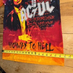 AC/DC Highway to Hell tie-dye T-shirt by liquid blue Hot Topic Small Angus Young