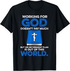 Clergy Tee Funny Biblical Design Christian Minister Priest T-Shirt