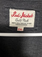 Red Jacket Men Cigar Shop Smoking T Shirt XL. New with Tag. Dark Gray/Black.