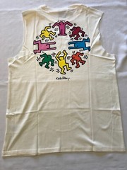 KEITH HARING Licensed Muscle Shirt NEW S, M, L, XL, XXL PRINT ON BOTH SIDES NWT
