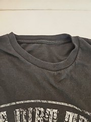 The Dirt Track At Charlotte Tee Shirt Black, White Letters 20in Across 27in Long