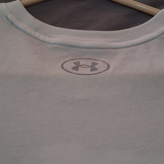 Under Armour Hoops Finish Line Racing Basketball Shirt Men’s Large White Graphic