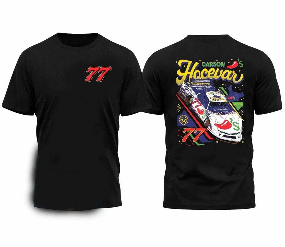 Carson Hocevar #77 Chilis Racing Reprint T-Shirt S-4XL