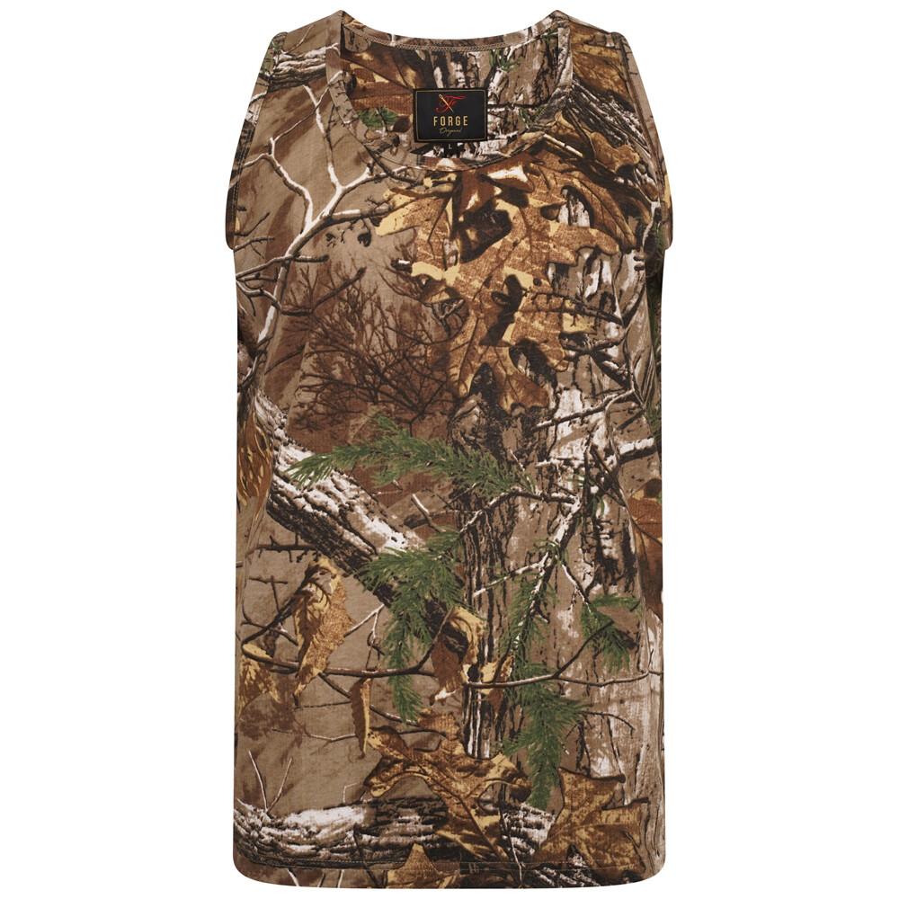 Mens Big Plus King Size All Over Jungle Print Cotton Summer Jersey Vest 2XL- 8XL