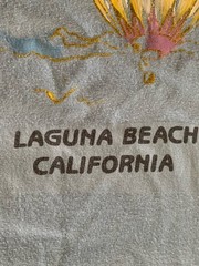 Vtg Laguna Beach California Surfer Graphic T-Shirt M 38-40 90s Hot Air Balloons