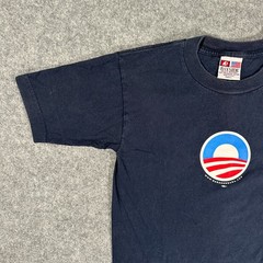 Barack Obama Presidential Election Black Shirt 2008 Bayside Tag USA – Size Small