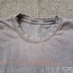 Affliction Sport T Shirt Mens XXL Gray Muay Thai Graphic Distressed Faded USA