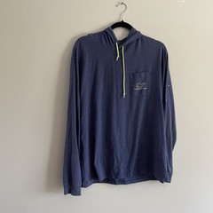 Vineyard Vines Men’s SZ M Blue/Green Drawstring Hooded Long Sleeve T-Shirt