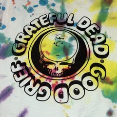 Grateful Dead /Good Grief Charlie Brown Comfort Colors Shirt Large Tie Dyed