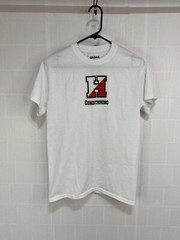 Gildan Dry Blend Mens T Shirt sz S White H Conditioning Gym Core Athleisure