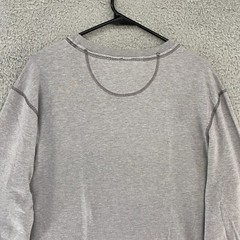 Coolibar Long Sleeve Shirt Mens Large Bamboo UPF 50 Gray Stretch Everyday