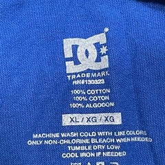 DC Shoes Graphic Print Blue T-Shirt Short Sleeve Casual Mens XL/XG/XG