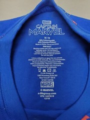 Captain Marvel All Over Print Blue T-Shirt Shirt Men’s Size Medium