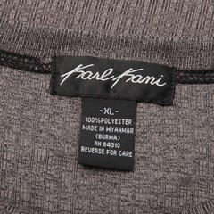 Karl Kani Shirt Mens Extra Large Gray Embroidered Script Logo Short Sleeve
