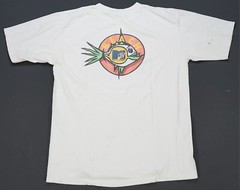 Rare Vintage MTV Beach Trident Original Flavor Sugarless Gum T Shirt 90s White