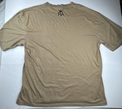 Red Ape Mens Graphic T-Shirt XL Tan Cotton Blend Streetwear Eagle Crest Tee