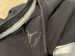 Air Jordan Concord Mens XL Icey Soles Lick Shoe Black Shirt NIKE -USED JUMPMAN
