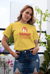 Family Dollar T-Shirt Discount Retail Store Vintage Logo Tee