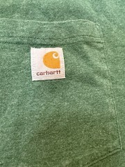 Carhartt Loose Fit Short Sleeve Shirt 5XL Big & Tall Green Chest Pocket Logo
