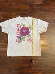 FashionNova Faded Memories 2xl tee measurements pictured pinhole