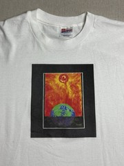 Vintage 80s Hanes 50/50 Global Warming Earth Climate Change T-Shirt Men’s Large