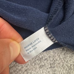 Marine Layer Re-Spun Keep tahoe Graphic T-Shirt Mens Medium Navy Casual Crew Tee