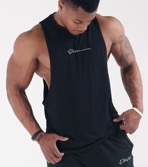 Men’s EkkoVision Ekko Signature Cut Off Tank Top – Black – Size XXL