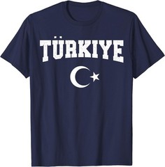 Turkiye National Flag Turkish Men Women Vintage Red T-Shirt