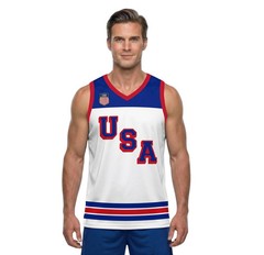 USA 2026 Hockey Jersey Replica White Tank Top
