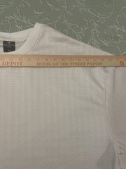 Saints Studio Shirt Mens 3XL White Textured Stretch Short Sleeve Crewneck Tee