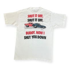 Vintage 1995 The Beach Boys Corvette Stingray Shirt Shut It Off Shut You Down L