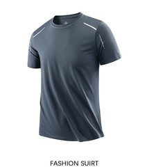 Men’s Quick Dry Sports T Shirt Breathable Running Gym Hiking Fishing Short Sleev