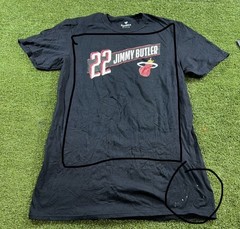 Miami Heat Jimmy Butler #22 Short Sleeve Shirt Black Fanatics Men’s M NWOT