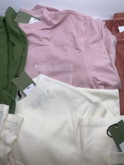 Thick LONG SLEEVE mid weight Crew Neck POCKET T-Shirt Standard Fit Goodfellow